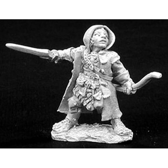 Reaper Miniatures Woody, Halfling Ranger #02769 Dark Heaven Unpainted Metal