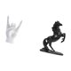 thumbnail image 5 of Estatua de gesto de rock, figura de mano y dedos en gesto de música rock, escultura de resina de caballo, adorno creativo hecho a mano, ideal para la, 5 of 8