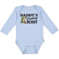 thumbnail image 3 of Inktastic Daddy's Fishing Buddy Boys Long Sleeve Baby Bodysuit, 3 of 5