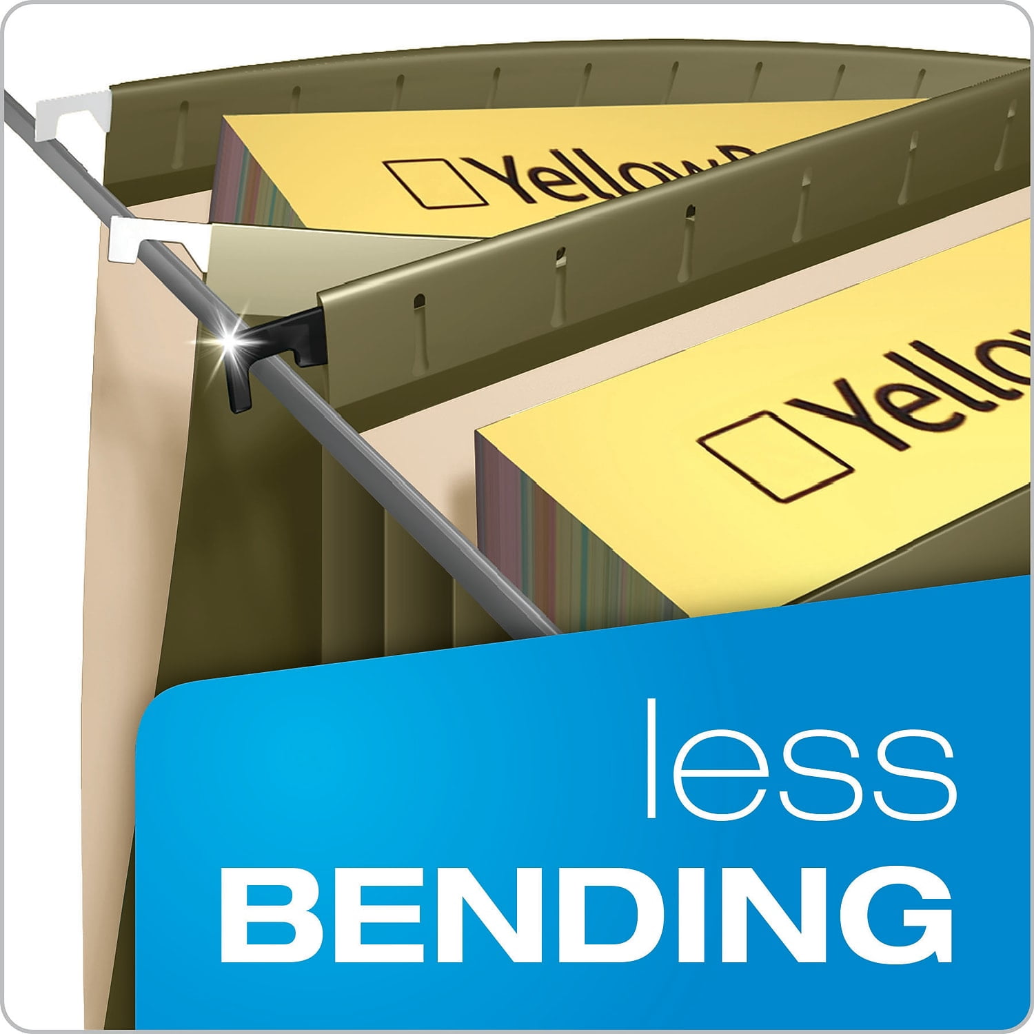 Pendaflex 9217 Hanging Pocket Files, Polypropylene, Letter, Green, 4/Pack, 1 Pack