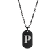 thumbnail image 3 of Collar Hombre de Inicial Letra A LUCKMAN, Acero Inoxidable Color Negro, Modelo Dylan negro UNITALLA, 3 of 7
