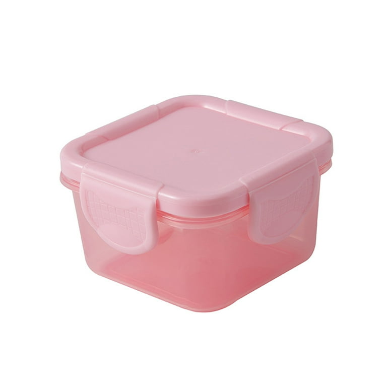 60ML Kitchen Storage Box Small Plastic Containers Square Vacuum Food  Organizer Household Kitchen Food Grade PP