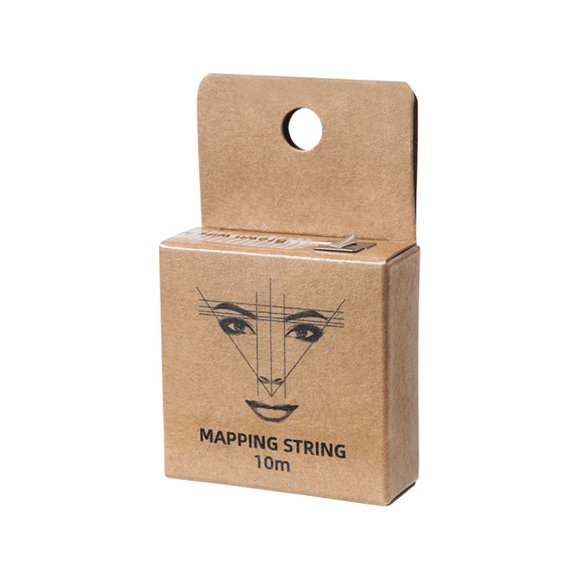 1 Pack Tattoo Thread Eyebrow Marker Tattoo Brows Point Pre Inked Brow Mapping String Eyebrow Thread, Brown
