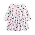 thumbnail image 2 of Esaierr Kids Toddler Dress Little Girls Print Spring Fall Princess Dress Long Sleeve Casual A-Line Party Birthday Skirt Spring Clothes Soft Baby Dress for 1-6Y, 2 of 8