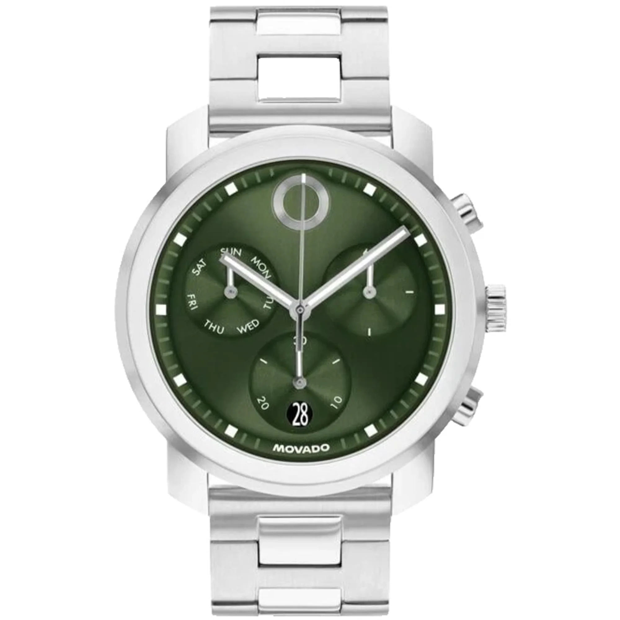 Movado Trend Propel Chronograph Quartz Green Dial Men's Watch 3601351