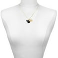 thumbnail image 2 of Delight Jewelry Silver-tone Black Flying Pig with Wings - Large Goldtone Sister Heart Charm Necklace, 17.5"+2" Extender, 2 of 5