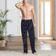 thumbnail image 2 of Fotbe Copper-Gold Gloss Outline Flower Pantalones de Pijama para Hombre, Pantalones de Dormir, Pantalones de Casa con Cintura Ajustable y Bolsillos-3X-Large, 2 of 6