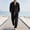 Black, variant on LEKWK 2 Piece Casual Set for Men Long Sleeve Button Down Shirt and Drawstring Pants Lightweight Breathable Sleepwear Summer Casual Lounge Outfit Black M