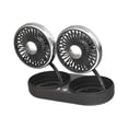 thumbnail image 4 of Ventiladores para vehículos, cabezales dobles, 3 velocidades, dispositivos de fácil instalación, duraderos, mantienen el aire en negro, 4 of 9