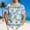 Tops-A184Light Blue, variant on Gamivast Mens Short Sleeve Button Down Shirts Floral Print Tropical Shirts Casual Summer Beach Tee Soft Breathable Aloha Holiday Party Fashion Tops