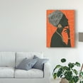 thumbnail image 4 of Trademark Fine Art Figurative Canvas Art ' Graceful Majesty I Orange ' by Emily Adams, 4 of 4