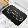 thumbnail image 6 of 1pc Three Cats in Bathroom Absorbent Non-Slip Bathroom Thickened Flannel Rug Decor,Soft,Quick Drying,Suitable For Indoor/outdoor Use,Bathrooms,Bedrooms,Kitchens,Terrace,Laundry Rooms,16"x24", 6 of 9