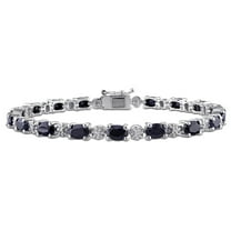 Everly Women's Sapphire Sterling Silver Tennis Bracelet