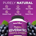 Nutrivein Resveratrol 1450mg Heart Health & Anti Aging Antioxidant