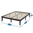 thumbnail image 3 of Lize Wood Platform Bed by Naomi Home-Color:White,Size:Twin XL, 3 of 8