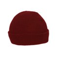 thumbnail image 4 of Rib Knit Slouch Beanie, Burgundy, 4 of 4