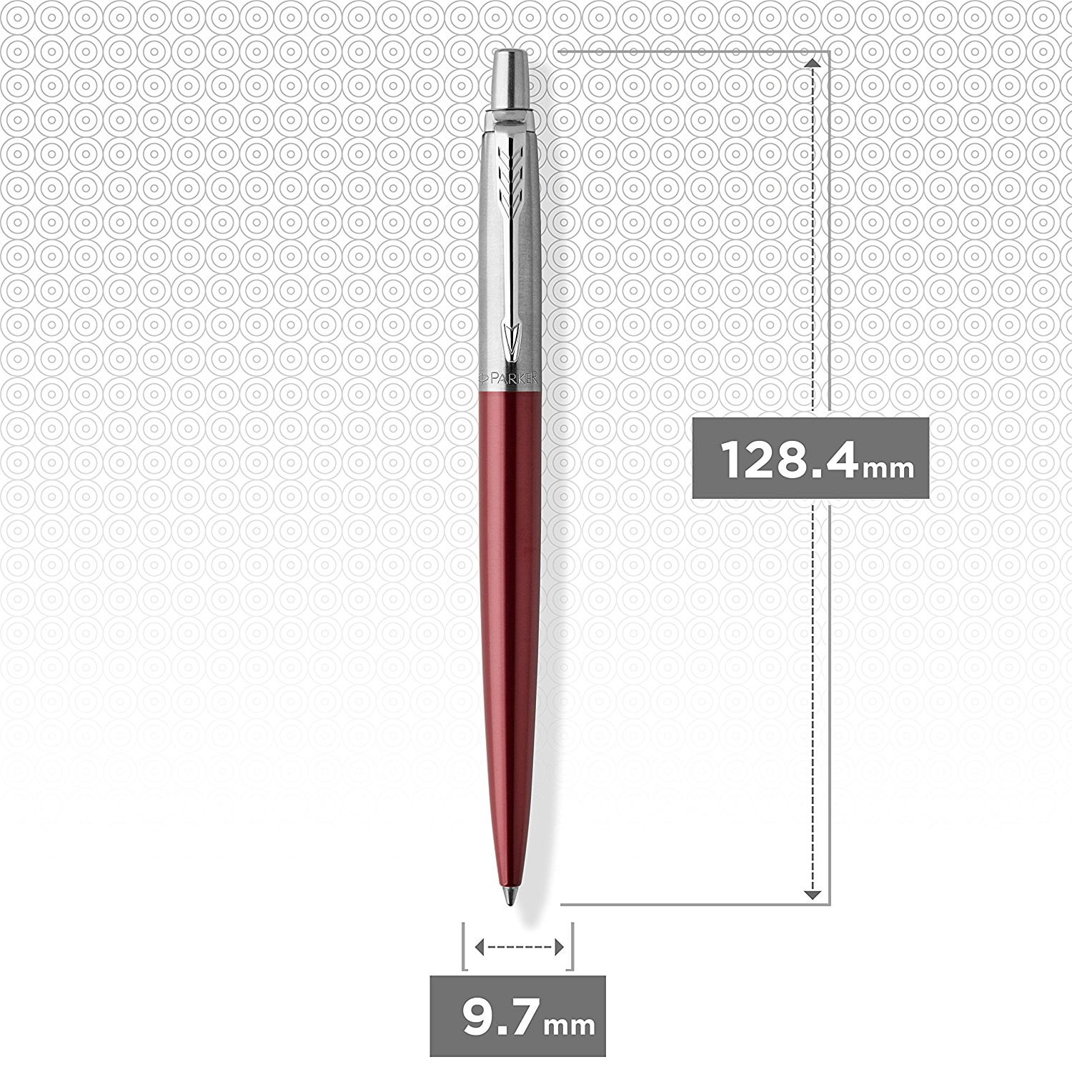 Parker Jotter London Trio Discovery Pack: Royal Blue Ballpoint Pen, Red Kensington Gel Pen & Stainless Steel Mechanical Pencil