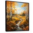 thumbnail image 2 of Designart "Autumn Sonata Birch Woods V" Floral Floater Framed Wall Decor, 2 of 7