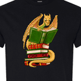 thumbnail image 4 of Inktastic Well-read Cute Gold Dragon Reading Books T-Shirt, 4 of 5