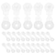 thumbnail image 2 of ColoMX 100 pulseras de plástico para eventos, pulseras de vinilo, brazaletes de identificación para eventos, conciertos, carnavales, color blanco., 2 of 7