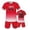 Red, variant on All Ages 2026 Football Kit, Gradient Geometric Soccer and Shorts