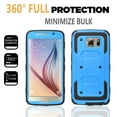 thumbnail image 2 of Galaxy S6 Case, [SUPER GUARD] Dual Layer Protection With [Built-in Screen Protector] Holster Locking Belt Clip+Circle(TM) Stylus Touch Screen Pen (Blue), 2 of 8
