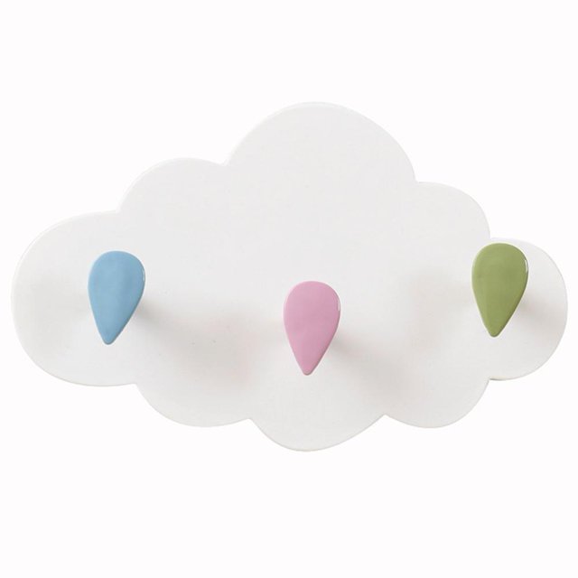 Wdftyju Ganchos de pared autoadhesivos con forma de nube bonita, colgador de cocina para ropa, bolsa, sombrero, llave Wdftyju 3yy2al6au6kn5wk7