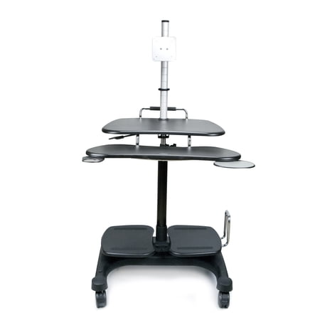 UPC: 0740660720404 | Sit/Stand Mobile PC Workstation w/Monitor Mount