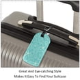 thumbnail image 3 of Square 2Pack PU Leather Starfish Cruise Luggage Tag with Privacy Cover and Name ID Tag for Travel Handbags Backpacks Luggage Tags, 3 of 6
