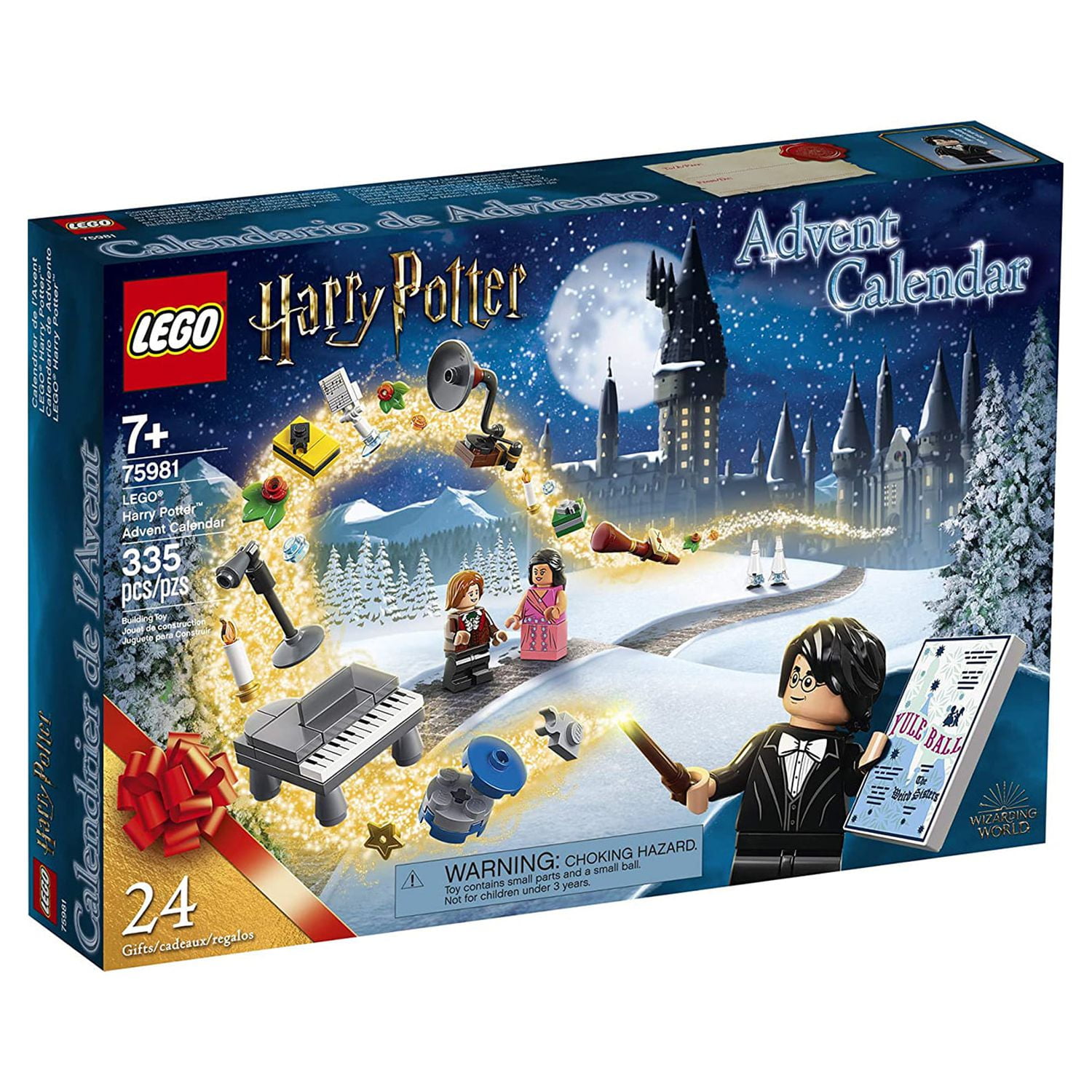 LEGO 75981 Harry Potter Advent Calendar Gift for Kids Ages 7 Up 335 Pieces Walmart