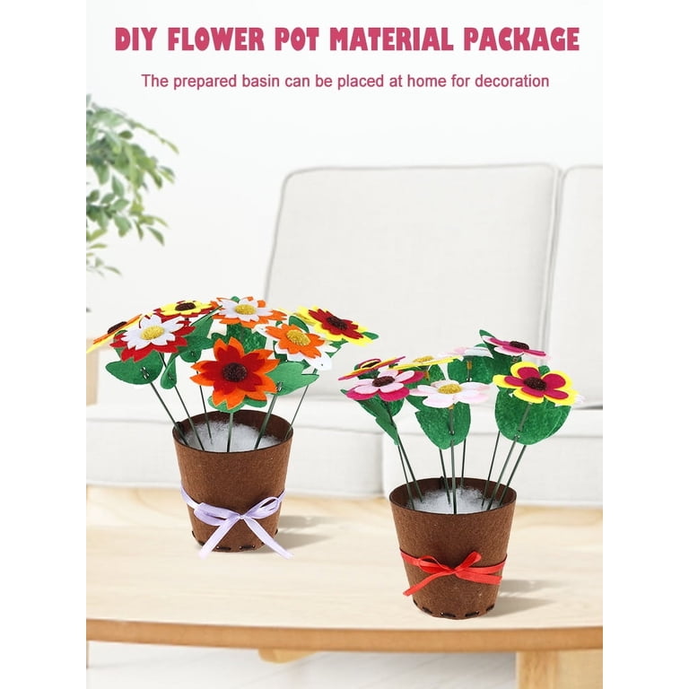 Baker Ross Dog Wooden Flowerpot Craft Kits – Pack Of 3, Build & Decate Your Own Plant Pots, 14x16x10cm