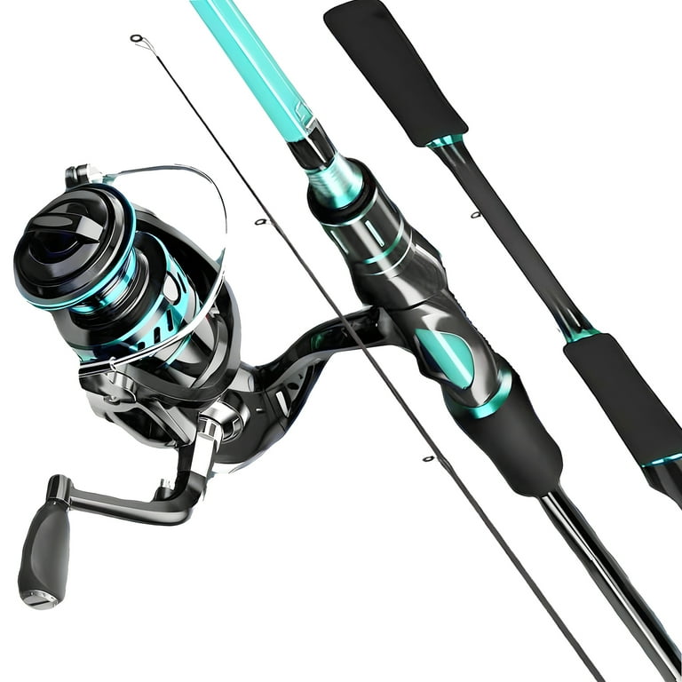 Bluefire 2-Piece Baitcasting Fishing Rod & Reel Combo, 6.8-Foot Carbon Fiber Bluefire 2-Piece Baitcasting Fishing Rod & Reel Combo, 6.8-Foot Carbon Fiber