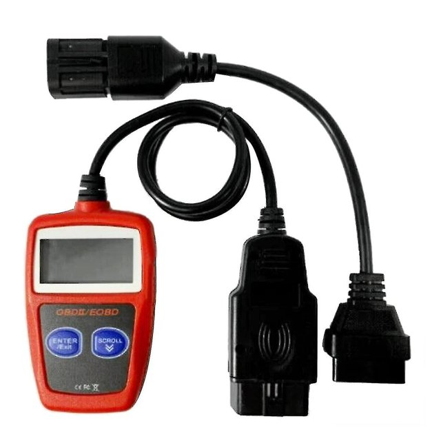 Cable de conexión OBD XCF para motocicleta ATV OBD2 a Adaptador de diagnóstico de 8 pines + escáner OBD2 MS309 en varios idiomas