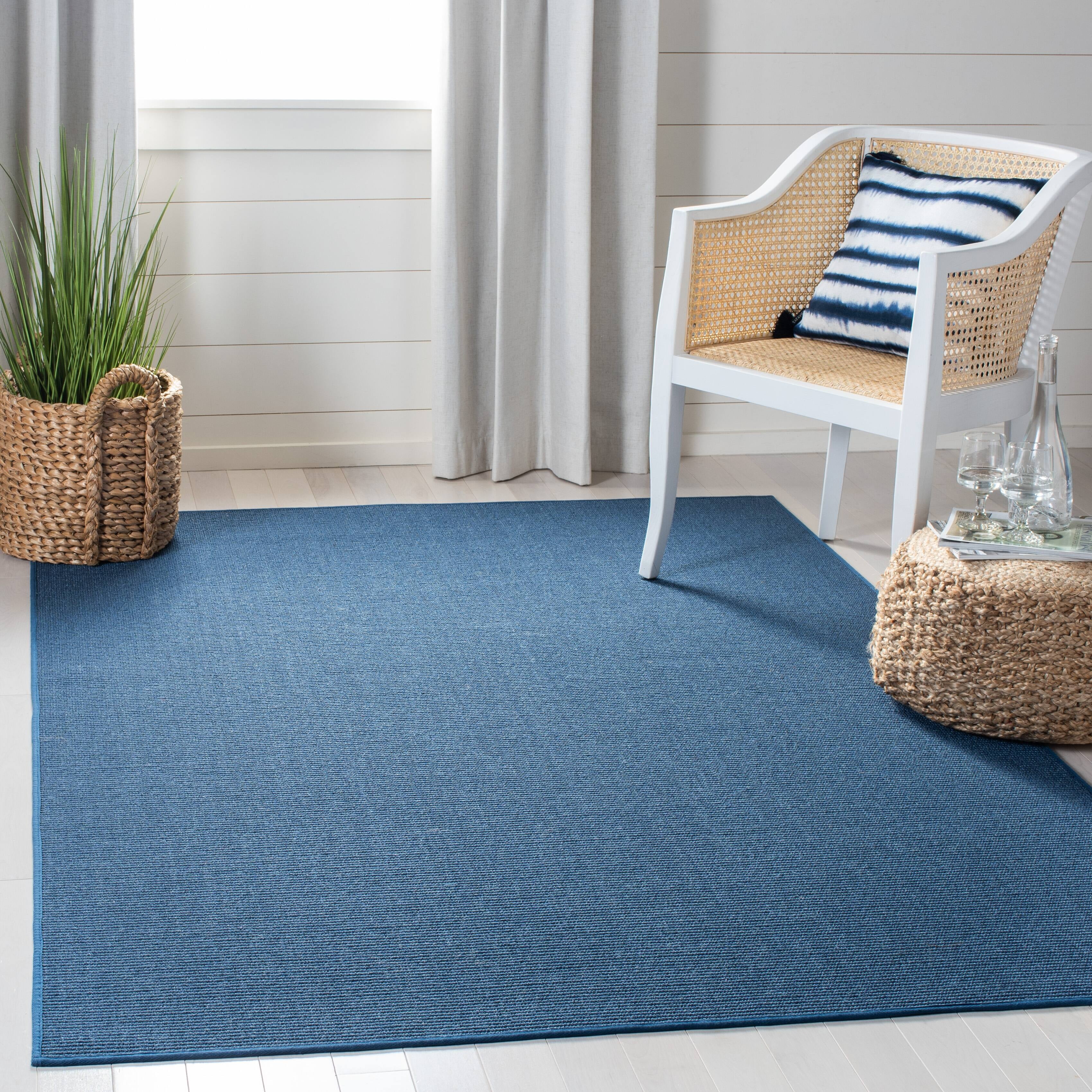 SAFAVIEH Martha Stewart Maximillian Solid Area Rug, Charcoal, 6' x 9'