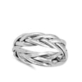 thumbnail image 4 of Braided Knot Weave Men's Wedding Ring .925 Sterling Silver Band Jewelry Female Male Unisex Size 8, 4 of 4