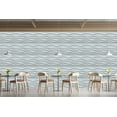 thumbnail image 4 of Dundee Deco 3D Wall Panels - Contemporary Waves Paintable White PVC Wall Paneling for Interior Wall Decor, Pack of 5, Covers 13.5 sq. ft, 4 of 5