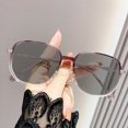 thumbnail image 3 of Gafas poligonales con cambio de color sensibles a la luz azul para mujer, montura grande, punta de diamante, ultralivianas, simples y lisas, 3 of 5