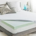thumbnail image 1 of HoMedics 3" Cool Support Gel Memory Foam Mattress Topper, 1 of 3