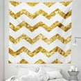 thumbnail image 1 of Chevron Tapestry, Horizontal Zigzag Pattern Chevron Minimalist Backdrop Simple Modern Design, Fabric Wall Hanging Decor for Bedroom Living Room Dorm, 5 Sizes, Pale Coffee White, by Ambesonne, 1 of 1