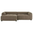 thumbnail image 4 of Liana Left-Facing Upholstered Fabric Modular Sofa with Chaise in Mocha, 4 of 8