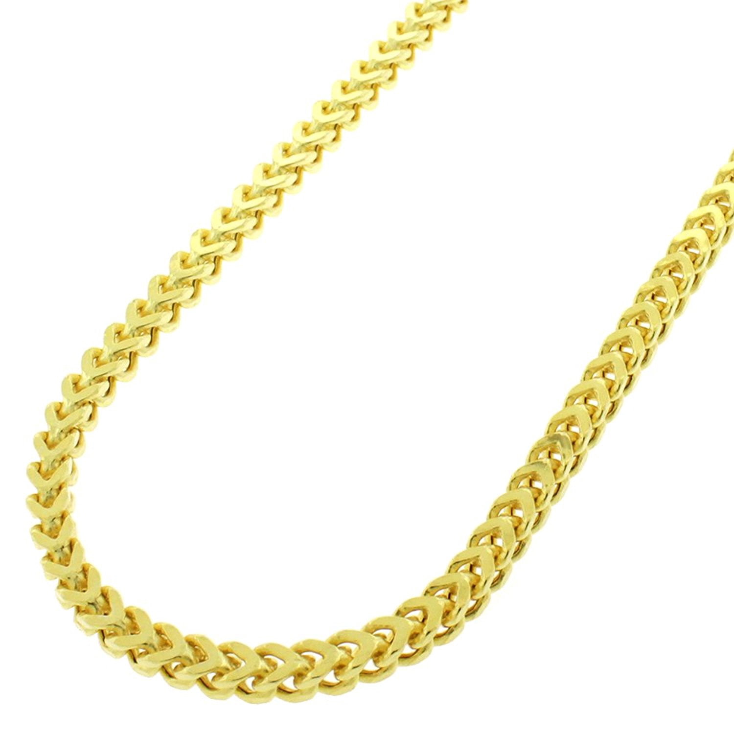 14k Yellow Gold 3mm Hollow Franco 