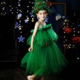 thumbnail image 2 of Robes pour Fillettes 3 Ans pour Fillettes Robe Motif Robe Enfants Filles Taille 8 Décontractée Famille Assortie Festive Verte Fée Tenue de Vacances pour Fille Fête Verte 1-2 Ans, 2 of 7