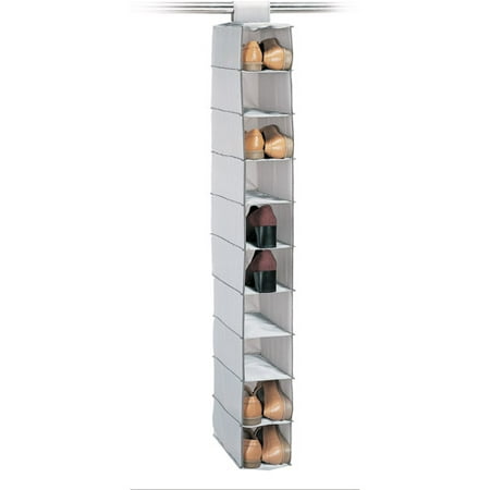 Neu Home 10-Shelf Shoe Bag, Sterling