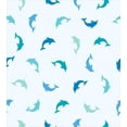 thumbnail image 3 of Sea Animals Duvet Cover Set, Leaping and Playing Dolphin Aquatic Life Animal Marine Theme, Decorative 3 Piece Bedding Set with 2 Pillow Shams, Queen Size, Turquoise Blue Navy, by Ambesonne, 3 of 3