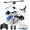 Blue, variant on Lenbar RC Helicopter, Remote Control Helicopter for Kids Ages 3+, 7-Color LED Lights, 36Mins Flight (3 Batteries), Altitude Hold, Beginner Flying Toy