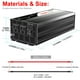 thumbnail image 5 of CNSWIPOWER 1000W (Pico 2000W) inversor de Corriente de Onda sinusoidal Pura DC 12V a AC 110V 60Hz convertidor Solar para Uso doméstico Coche (DC12V (Rango 10V-15V), 5 of 6