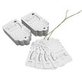 thumbnail image 3 of Inkdotpot Silver Foil Paper Hang Tags Made With Love Text Favor Tags 50 Pack, 3 of 6