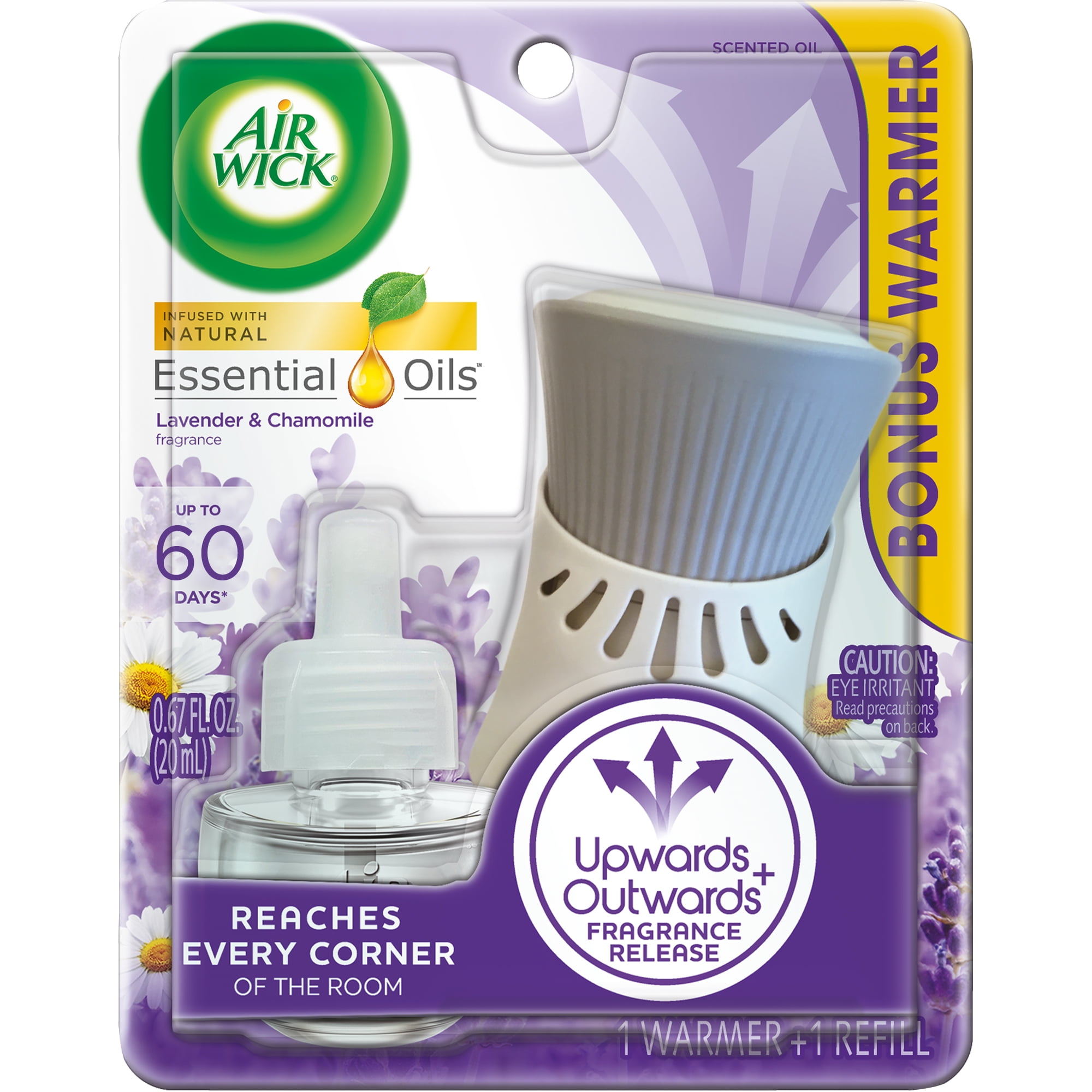 Air Wick plug in Scented Oil Starter Kit (Warmer + 1 Refill), Lavender