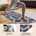 thumbnail image 4 of White and Black Of Leopard Print Hot Yoga Mat Towel Non Slip for Hot Yoga - Quick-Drying Yoga Mat Cover with 4 Corner Pockets with Travel Bag - Hot Yoga Towel Non Slip 74"x26", 4 of 6