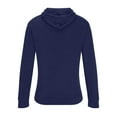thumbnail image 4 of DDAPJ pyju Mens Athletic Hoodies Solid Casual Sports Sweatshirt Lightweight Gym Running Workout Hoodie with Kangaroo Pocket Navy M, 4 of 6